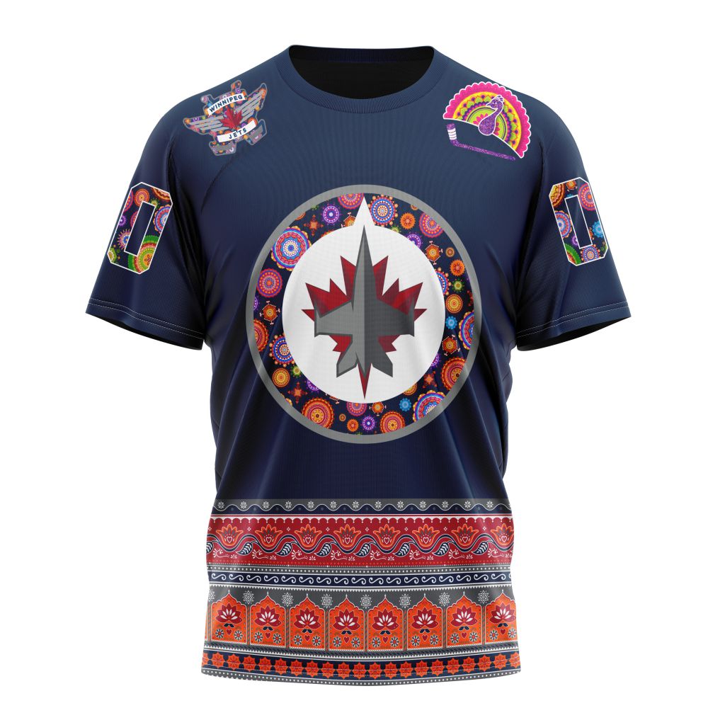 Winnipeg Jets Specialized Jersey Hockey For All Diwali Festival Personalized Name And Number T-Shirt Oregontrailrvpk Shirt