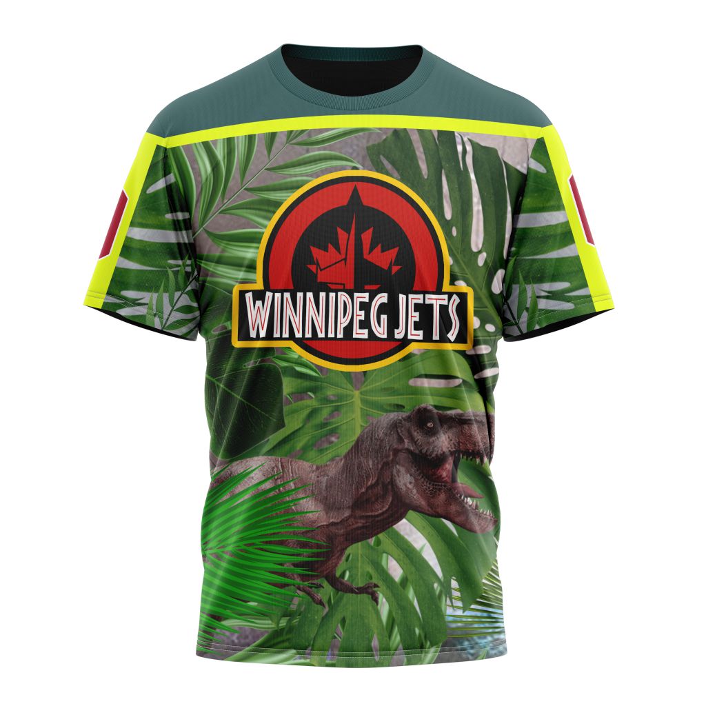 Winnipeg Jets Specialized Jersey Hockey For Jurassic World Personalized Name And Number T-Shirt Oregontrailrvpk Shirt
