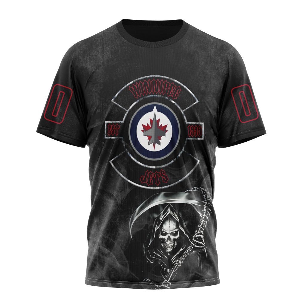 Winnipeg Jets Specialized Kits For Rock Night Personalized Name And Number T-Shirt Oregontrailrvpk Shirt