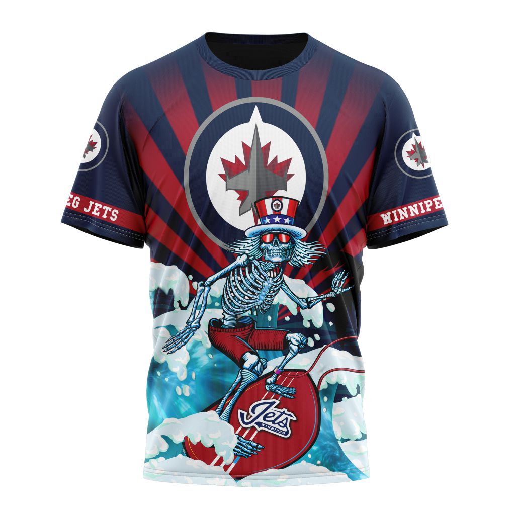 Winnipeg Jets Specialized Kits For The Grateful Dead Personalized Name And Number T-Shirt Oregontrailrvpk Shirt