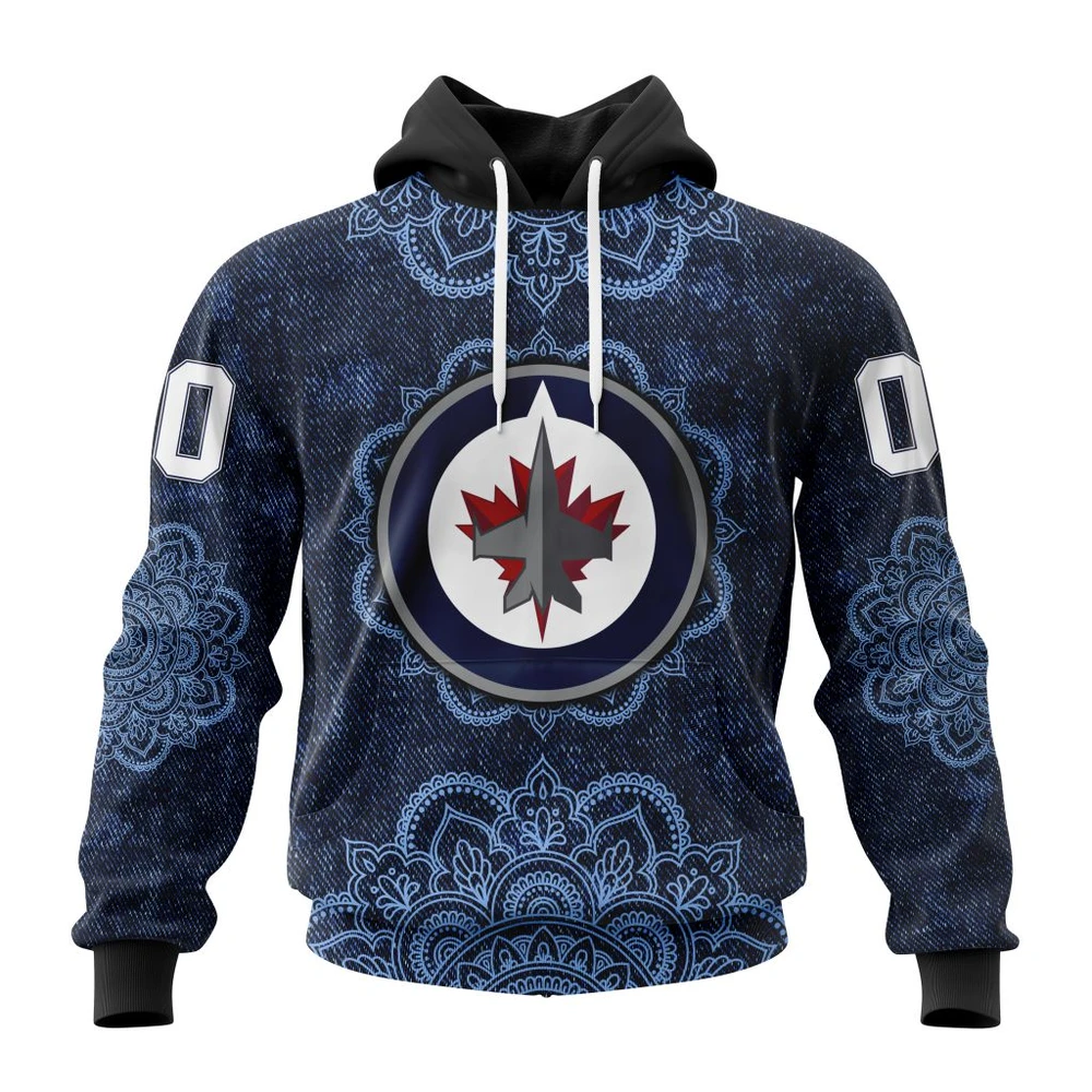 Winnipeg Jets Specialized Mandala All Over Print Hoodie Style 98701