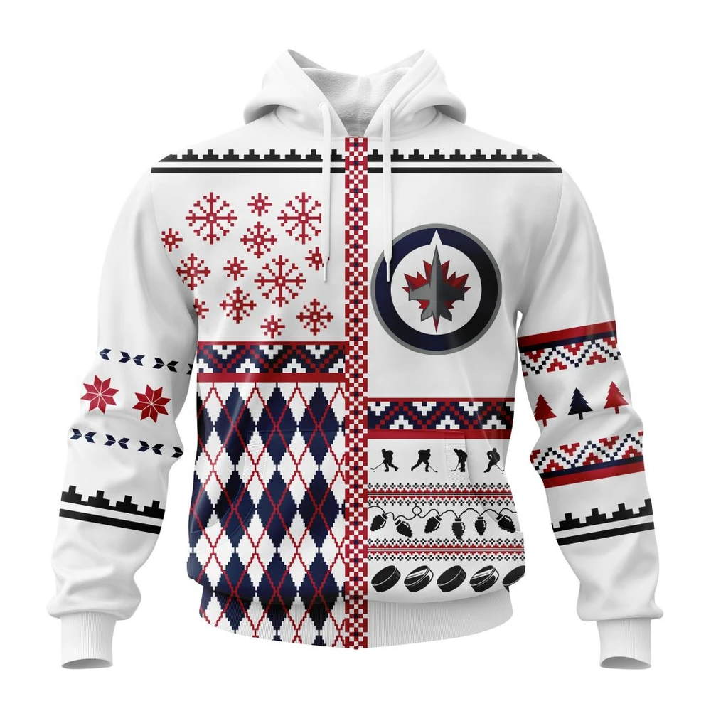 Winnipeg Jets Specialized Unisex Christmas Is Coming All Over Print Hoodie Style 24685