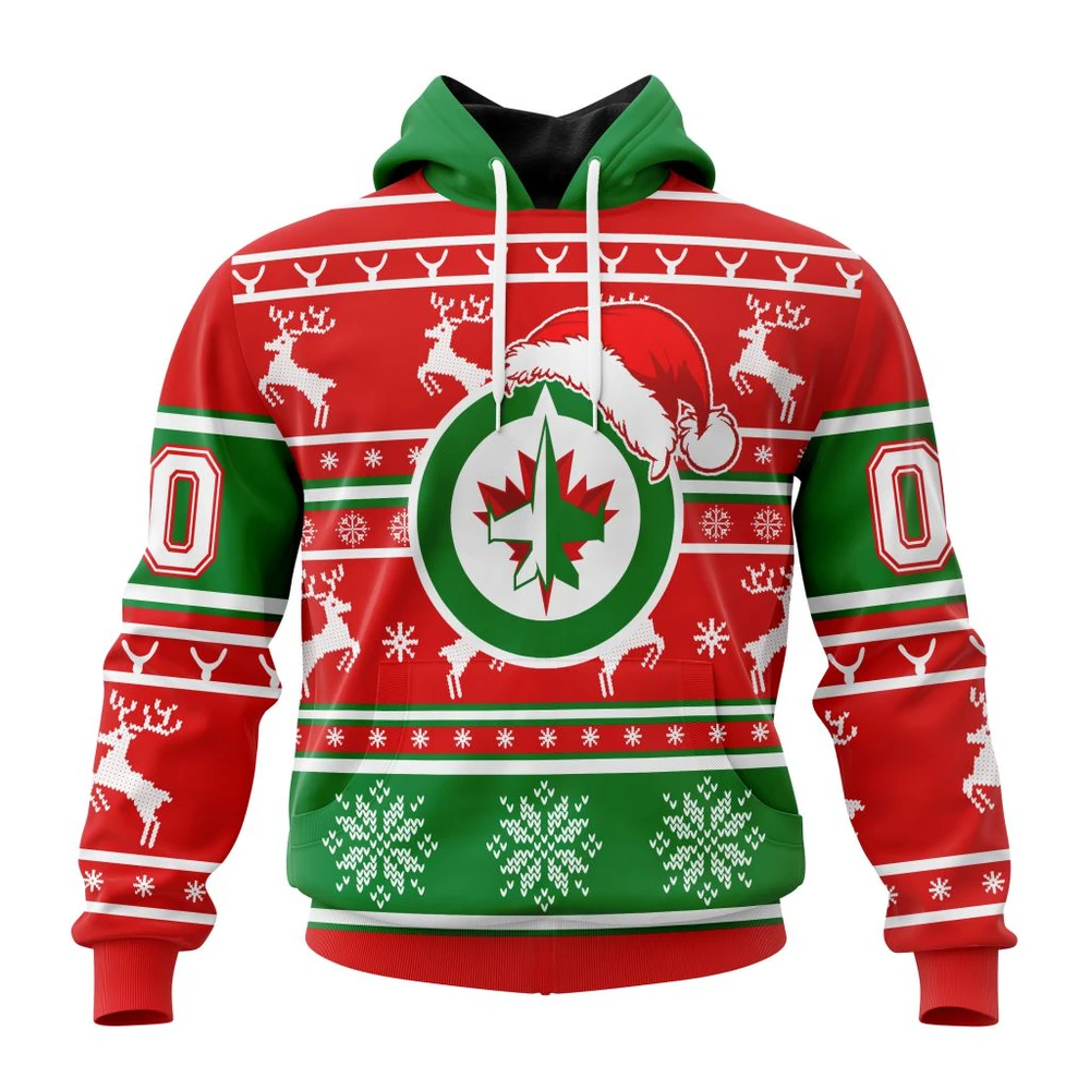 Winnipeg Jets Specialized Unisex Christmas Is Coming All Over Print Hoodie Style 39681