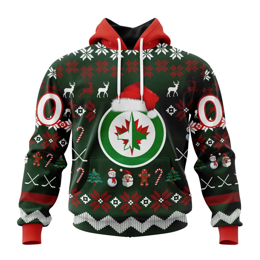 Winnipeg Jets Specialized Unisex Christmas Is Coming All Over Print Hoodie Style 91915