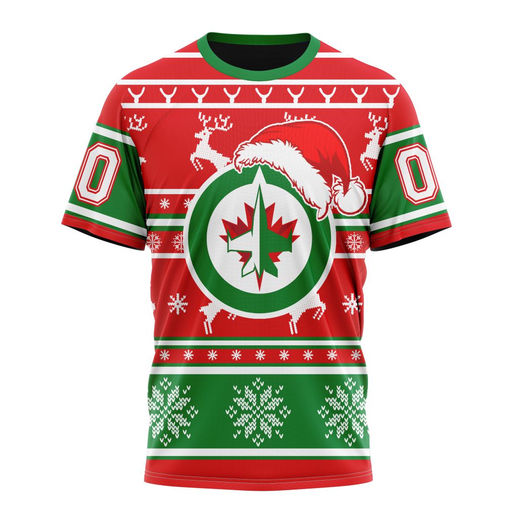 Winnipeg Jets Specialized Unisex Christmas Is Coming Personalized Name And Number T-Shirt Oregontrailrvpk Shirt