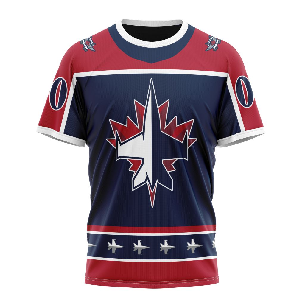 Winnipeg Jets Specialized Unisex Kits With Retro Concepts Personalized Name And Number T-Shirt Oregontrailrvpk Shirt