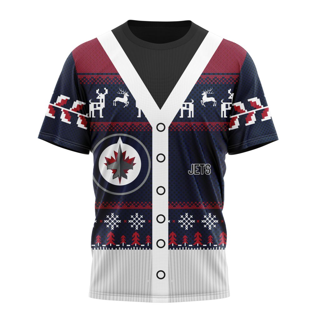 Winnipeg Jets Specialized Unisex Sweater For Chrismas Season Personalized Name And Number T-Shirt Oregontrailrvpk Shirt