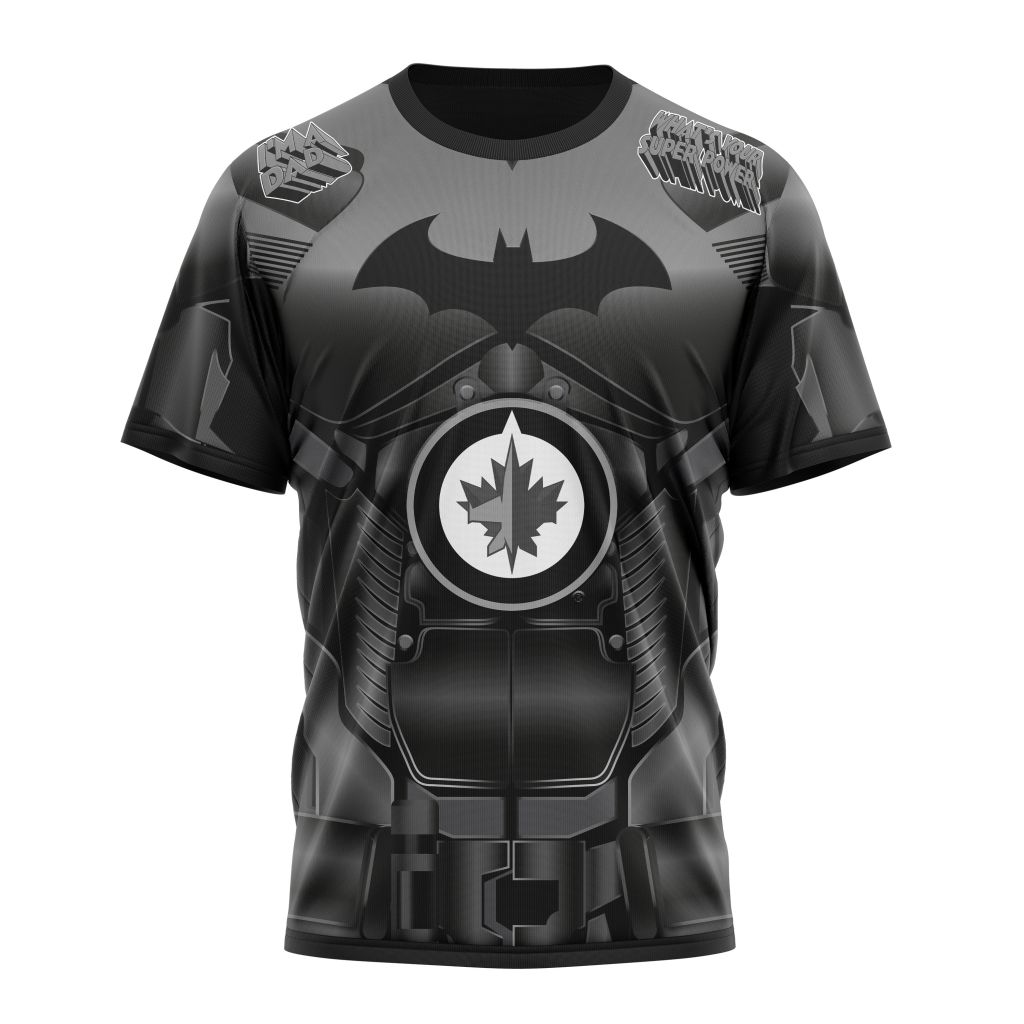 Winnipeg Jets X Batman Specialized Design For Father Day Personalized Name And Number T-Shirt Oregontrailrvpk Shirt