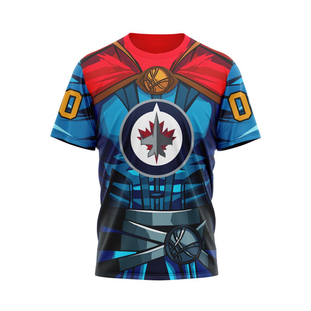 Winnipeg Jets X Doctor Strange Specialized Design For Father Day Personalized Name And Number T-Shirt Oregontrailrvpk Shirt