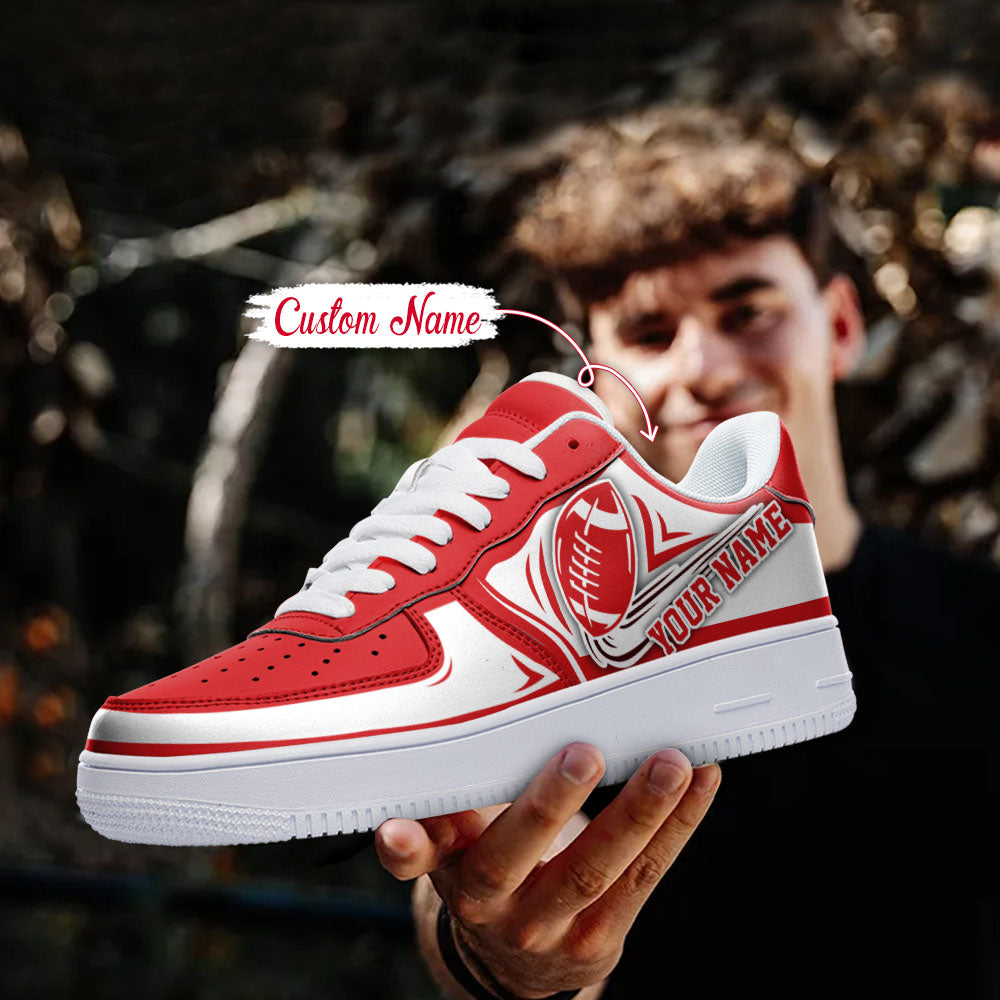 Wisconsin Badgers NCAA Air Low-Top Sneakers Shoes For Men And Women