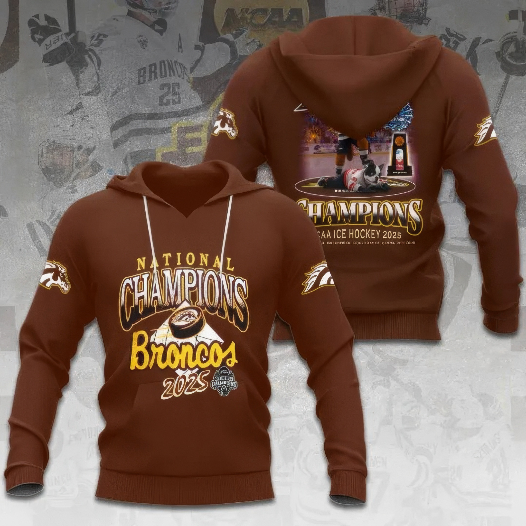 WMU Hockey 2025 National Champion Hoodie NHL