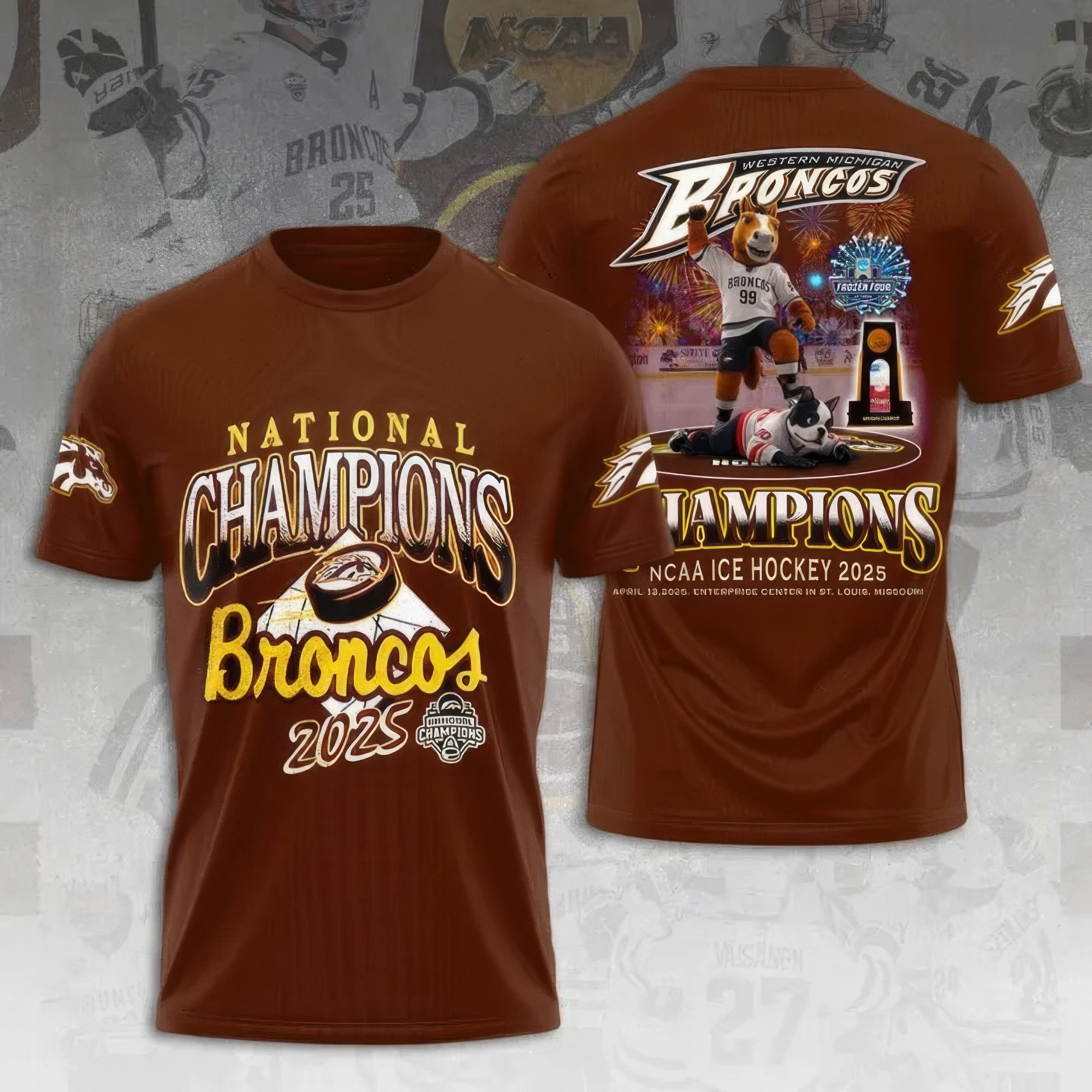 WMU Hockey 2025 National Champion Shirt Gift Ideas For Hockey Fans Oregontrailrvpk Shirt