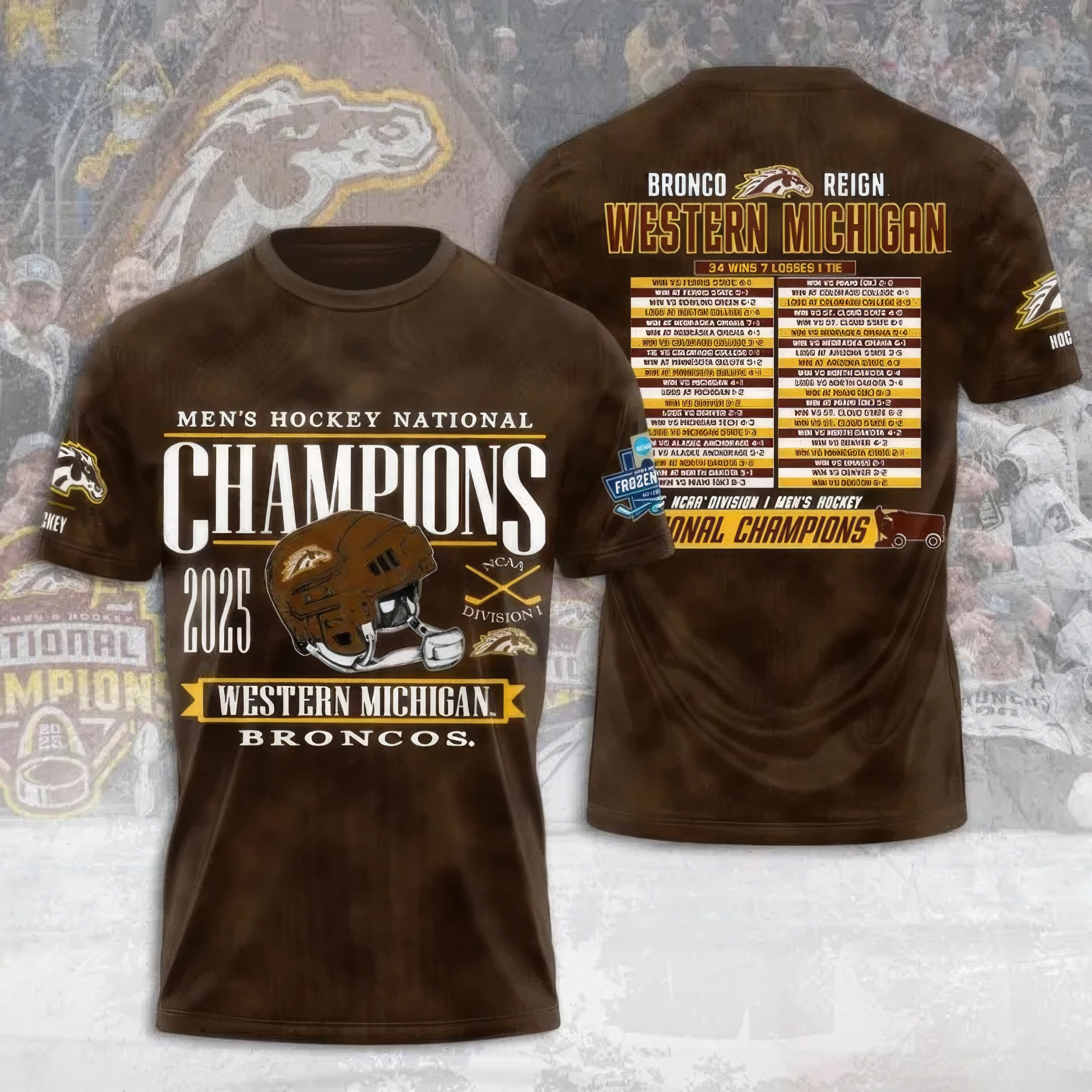 WMU Hockey 2025 National Champion Shirt Gift Ideas For Hockey Lovers Oregontrailrvpk Shirt