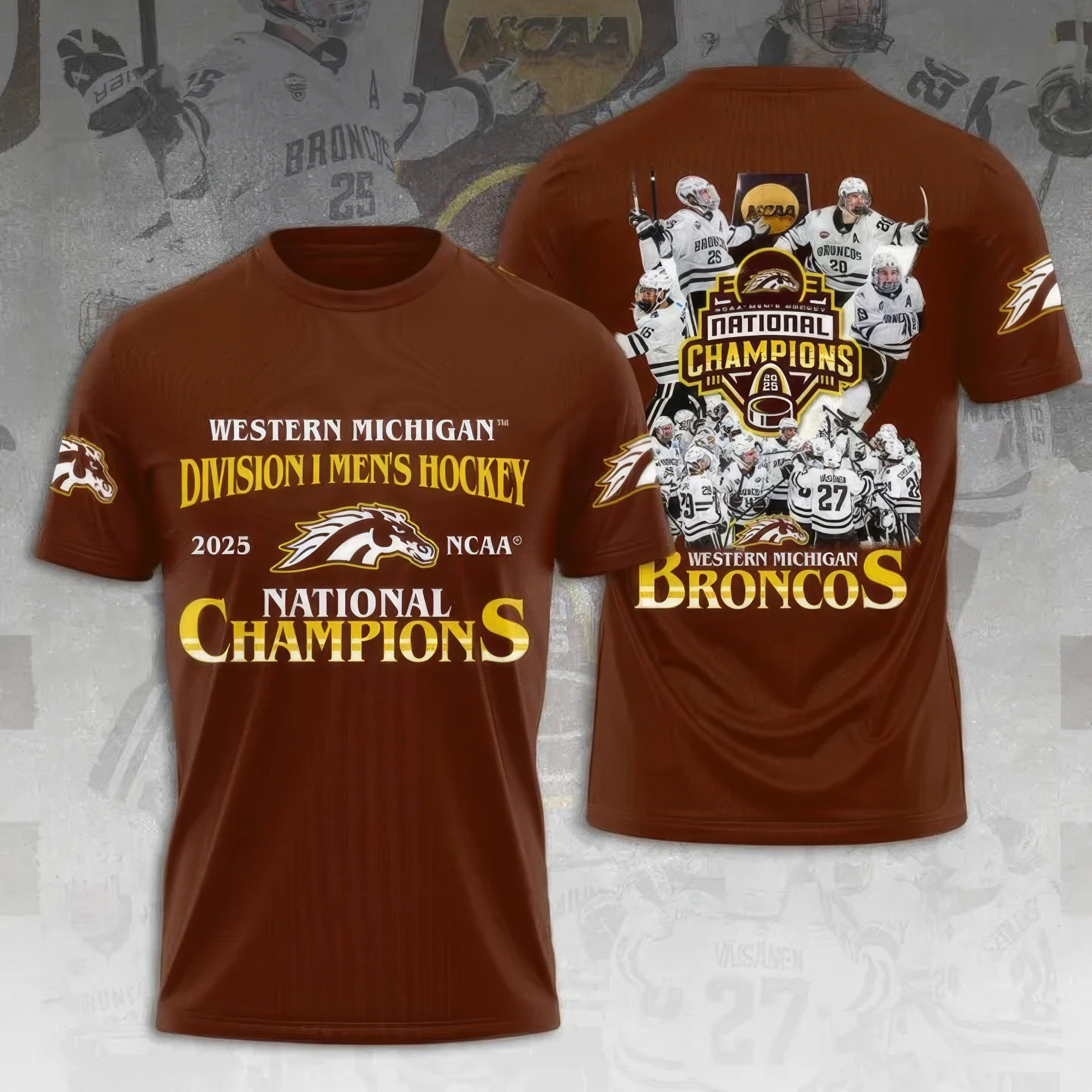WMU Hockey 2025 National Champion Shirt Gifts For Nhl Fans Oregontrailrvpk Shirt