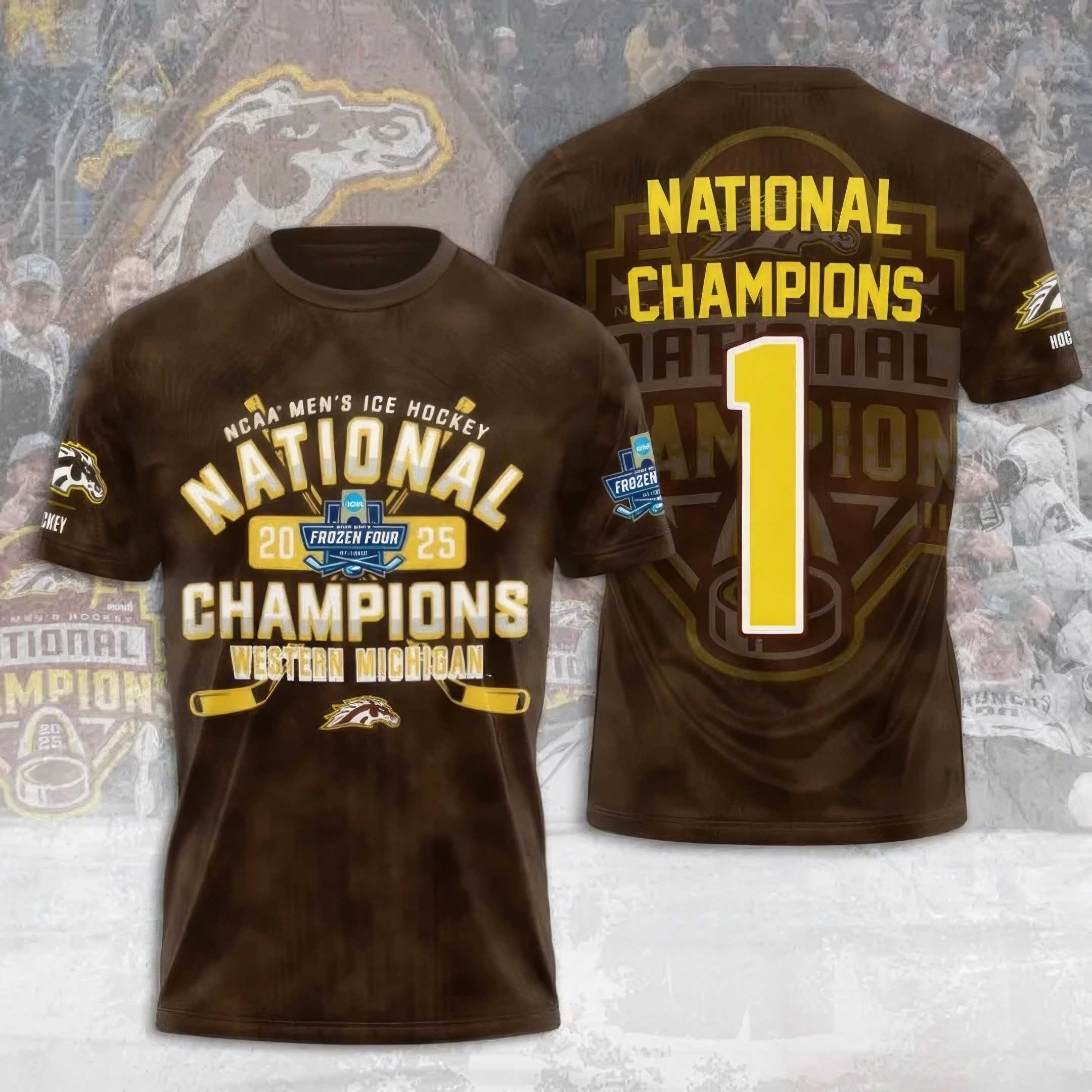 WMU Hockey 2025 National Champion Shirt Good Gifts For Hockey Fans Oregontrailrvpk Shirt