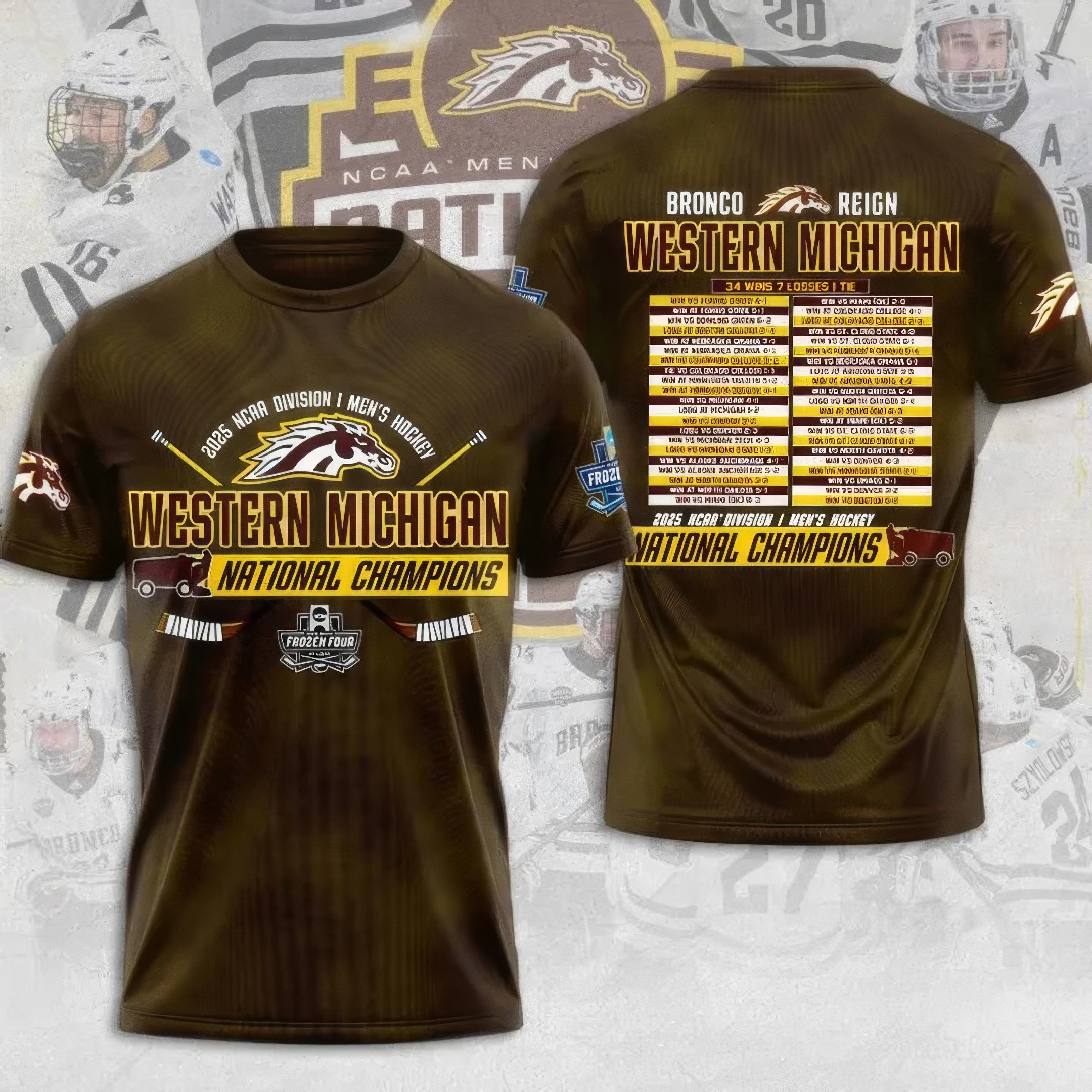 WMU Hockey 2025 National Champion Shirt Presents For Hockey Fans Oregontrailrvpk Shirt
