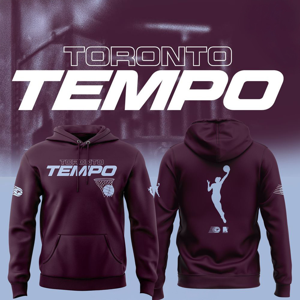 WNBA Toronto Tempo 2025 Red Hoodie Presents For Basketball Fans