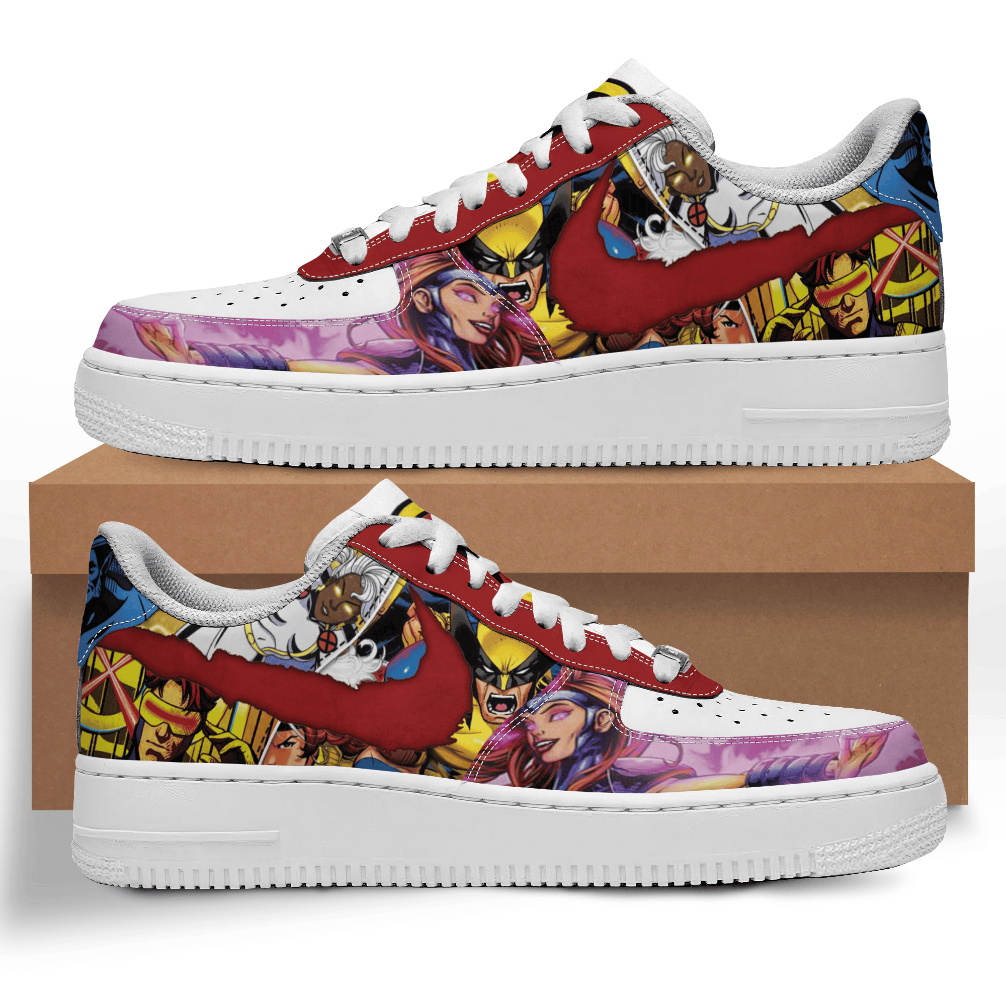 Wolverine Deadpool Air Low-Top Sneakers Shoes For Men And Women