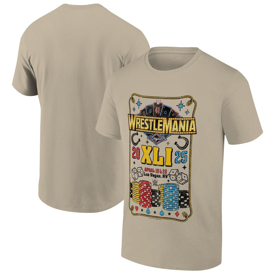 WrestleMania WWE 2025 Shirt WrestleMania XLI Las Vegas Western T-Shirt Boyfriend Gifts Oregontrailrvpk Shirt
