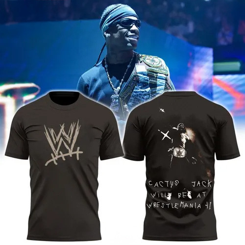 WrestleMania XLI Travis Scott 2025 T-Shirt For Music Enthusiasts Oregontrailrvpk Shirt