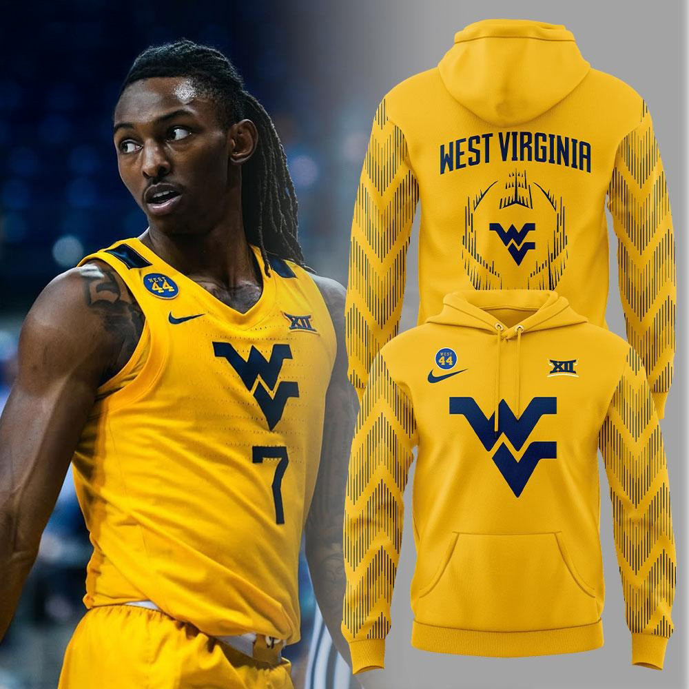 WVU Basketball Wear Yellow Limited Edition Hoodie