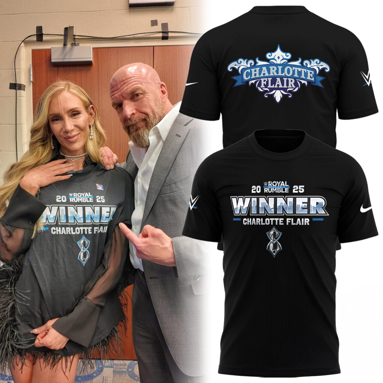 WWE Charlotte Flair 2025 Winner T-Shirt Oregontrailrvpk Shirt