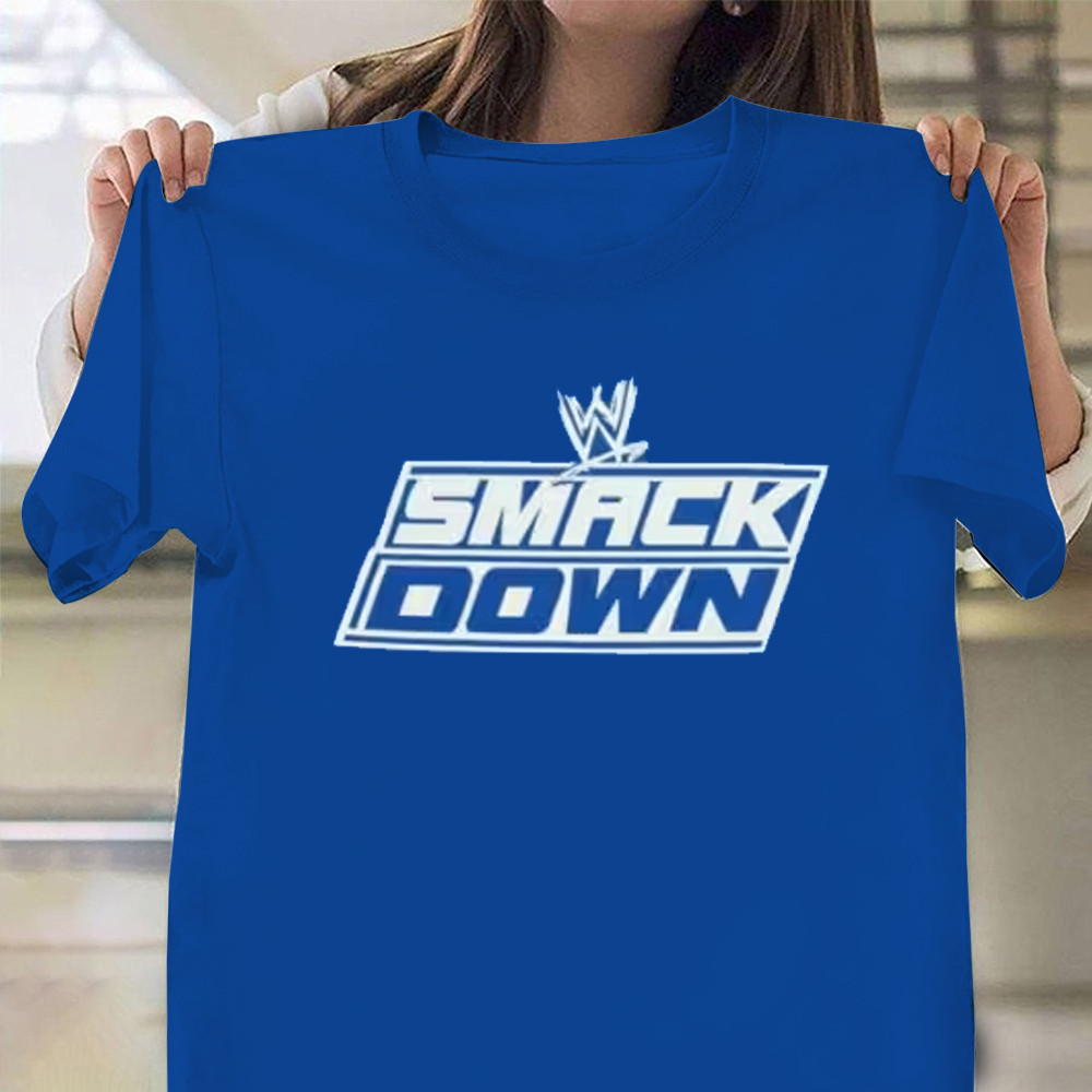WWE Friday Night Smackdown Blue T-Shirt Oregontrailrvpk Shirt