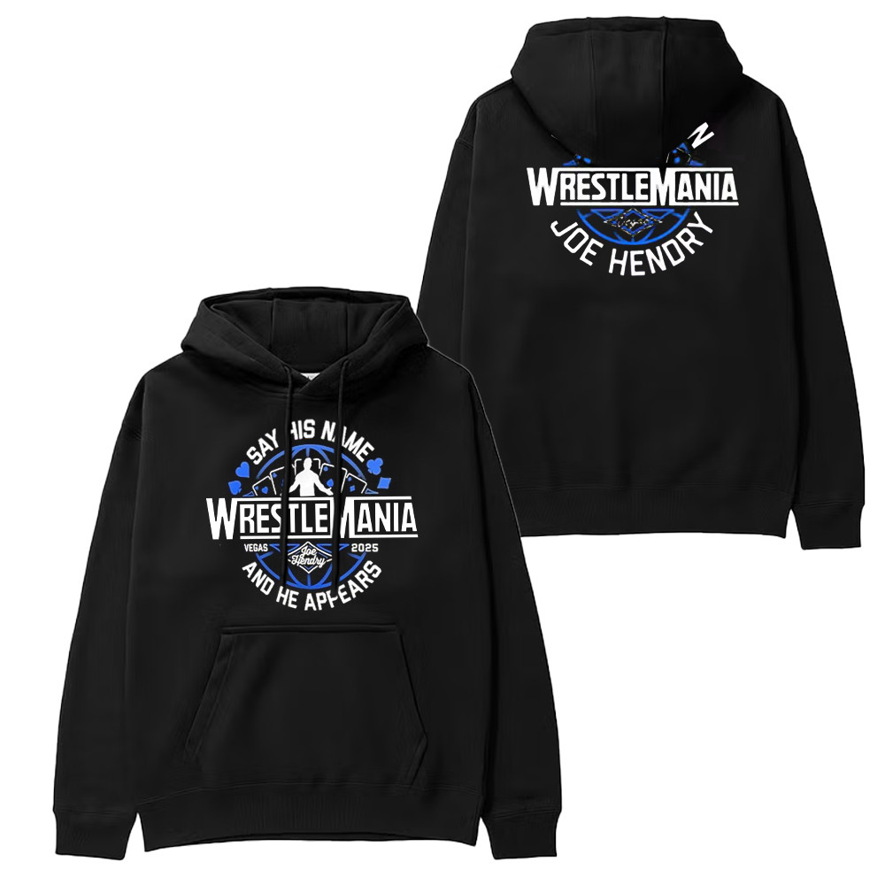 WWE Joe Hendry WrestleMania 41 Logo Hoodie Gift Ideas For Husband