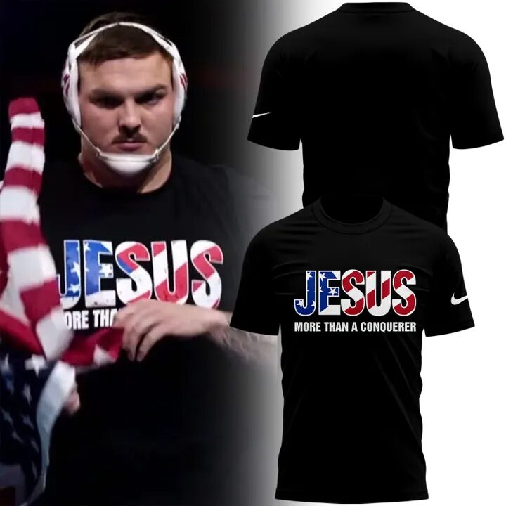 Wyatt Hendrickson JESUS T-Shirt Gift Ideas For Wrestling Players Oregontrailrvpk Shirt