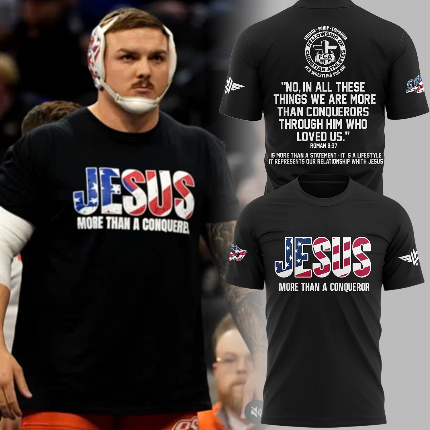Wyatt Hendrickson JESUS T-Shirtenior Wrestling Player Gifts Oregontrailrvpk Shirt