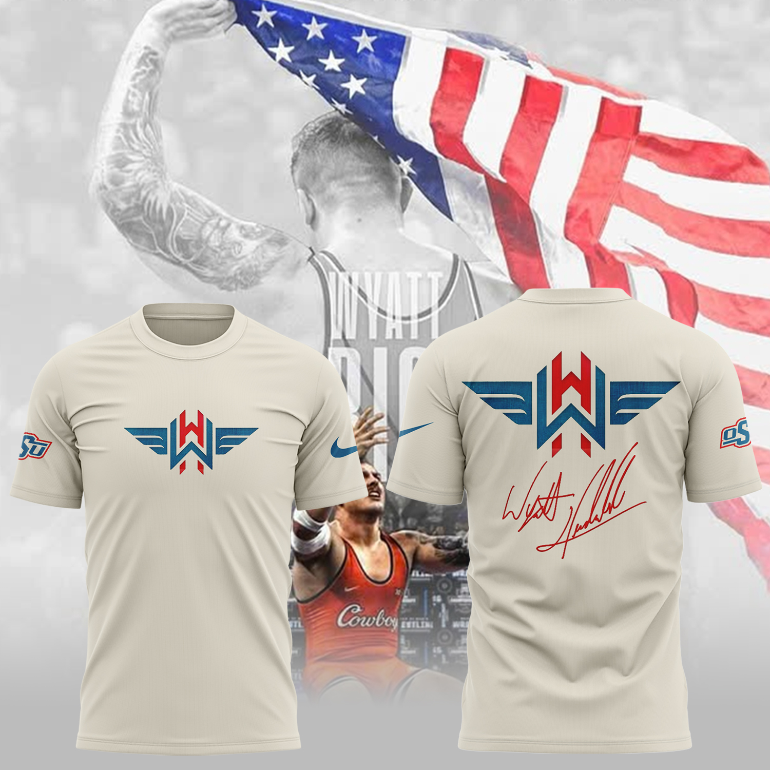 Wyatt Hendrickson New T-Shirtenior Wrestling Player Gifts Oregontrailrvpk Shirt