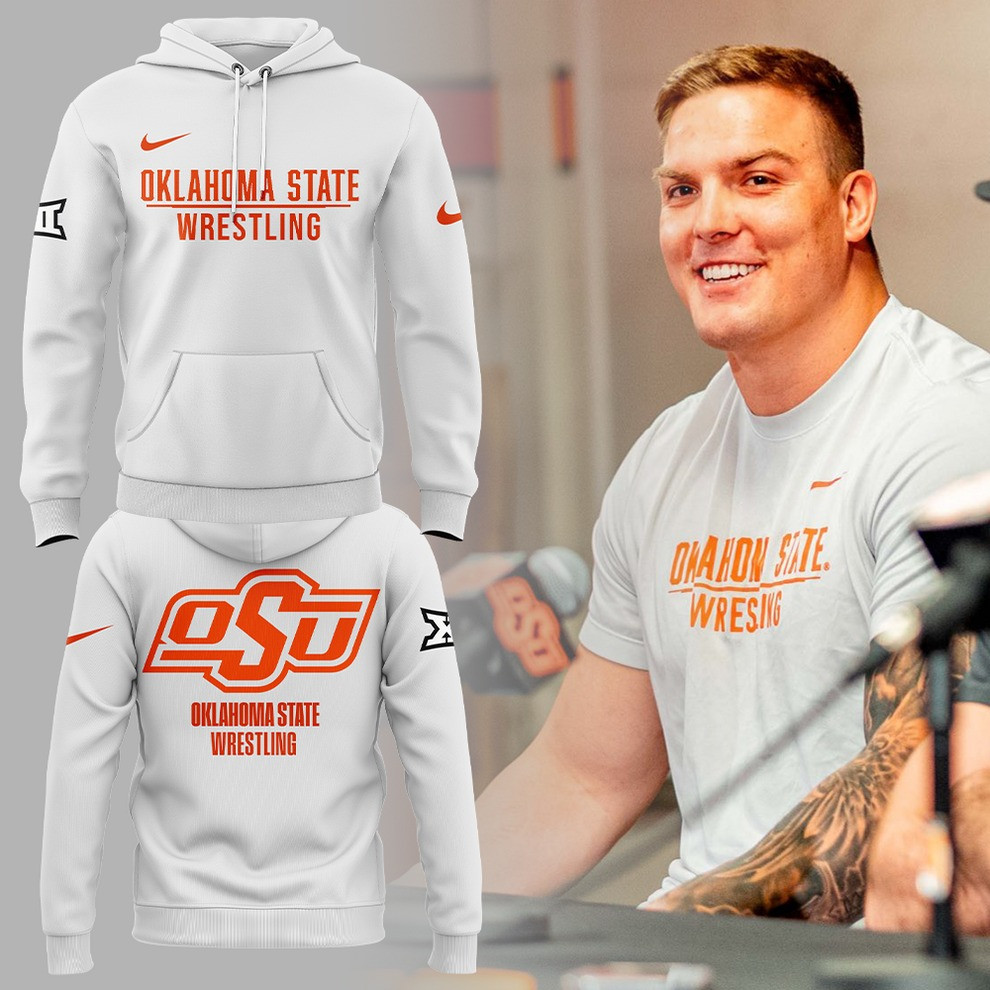 Wyatt Hendrickson OSU Cowboy Wrestling Hoodie Oklahoma State Wrestling Fan Merch