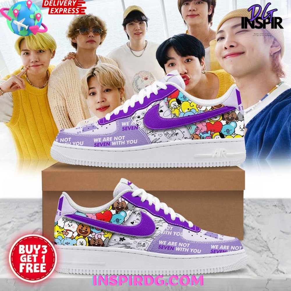 x BTS Limited Edition Air Force 1
