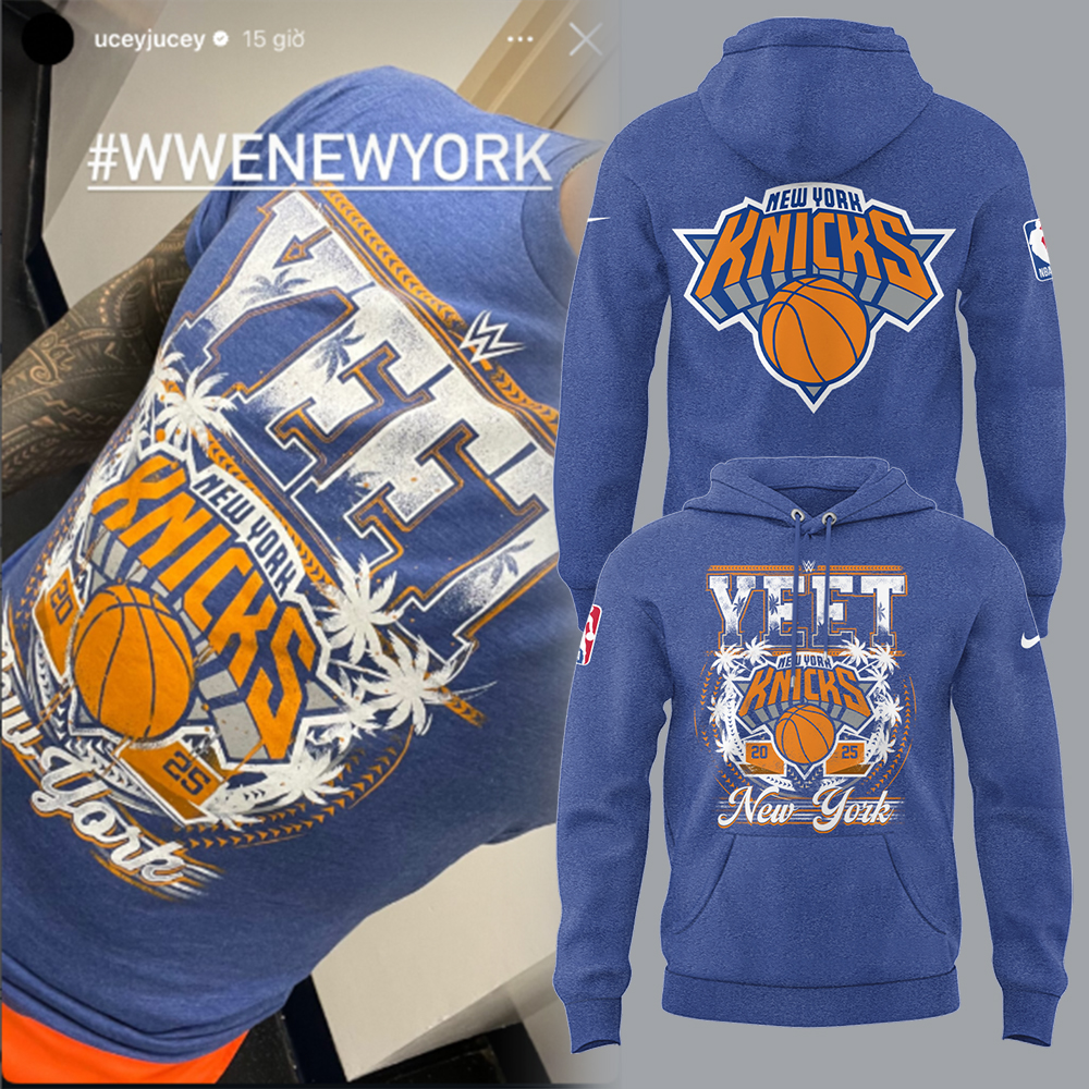 Y.E.E.T x Knicks Hoodie Cool Gifts For Basketball Players