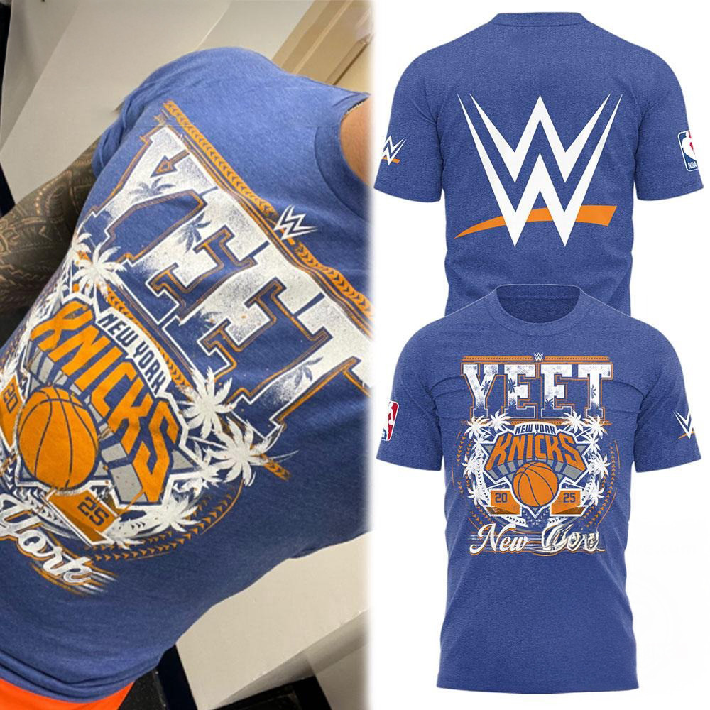 Y.E.E.T x New York Knicks 2025 T-Shirt Gift Ideas For Basketball Lovers Oregontrailrvpk Shirt