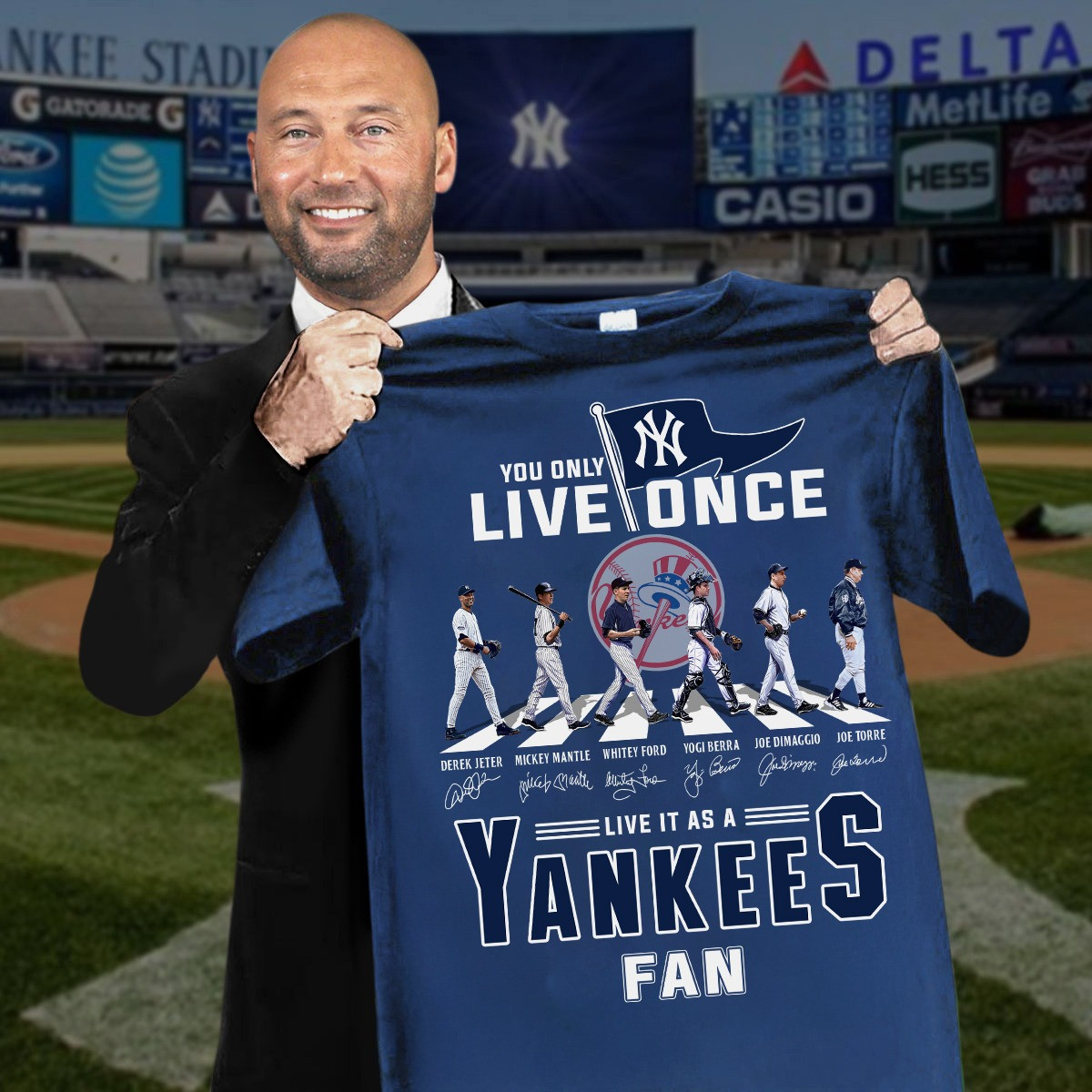 You Only Live Once Live It As A Yankees Fan T-Shirt Best Gifts For Yankees Fans Oregontrailrvpk Shirt
