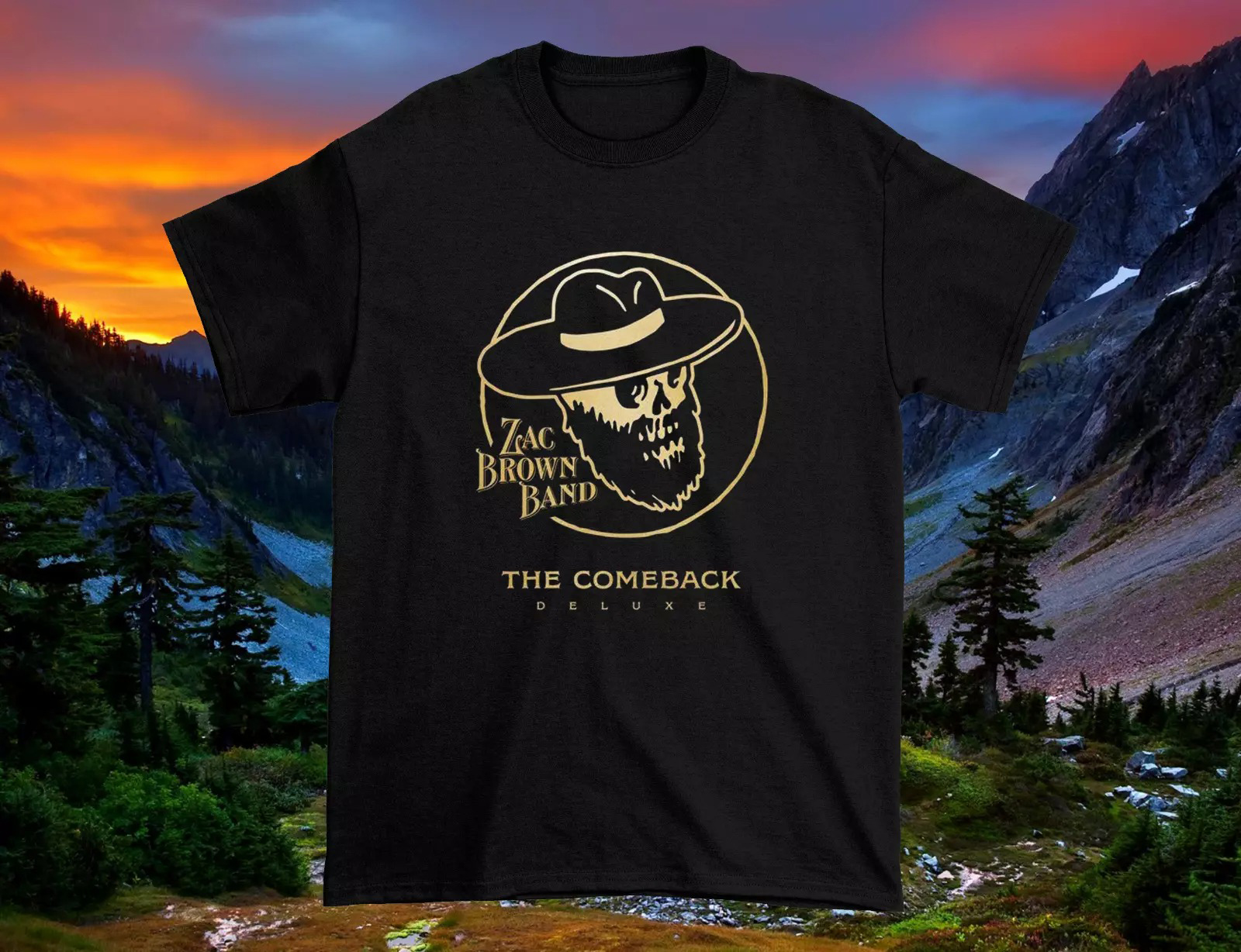 Zac Brown Band The Comeback Deluxe - CD Black T-Shirt Oregontrailrvpk Shirt