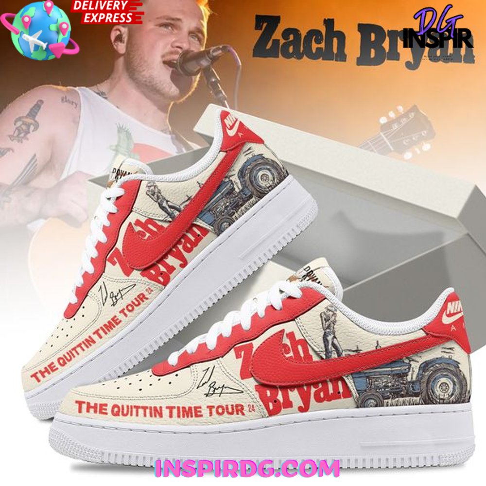 Zach Bryan The Quittin Time Tour 2024 Air Force 1